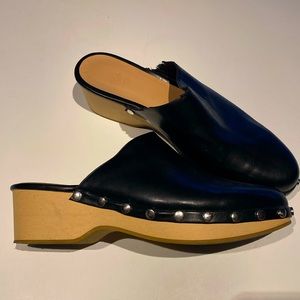 Zara platform mules with studs (see pics!)